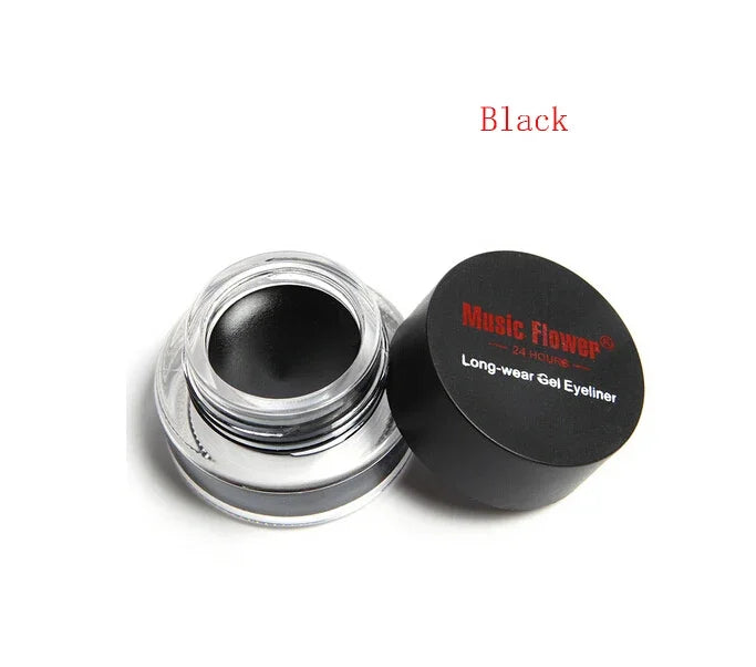 Venda quente roxo preto azul marrom delineador gel à prova de água e borrão-prova cosméticos conjunto olho forro kit na maquiagem dos olhos m1009 #