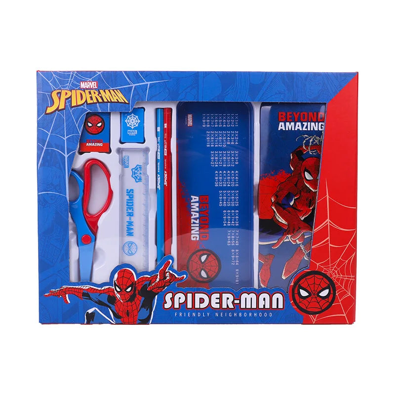 Disney Stationery Set Gift Box Mickey Minne SpiderMan Lotso Frozen Primary student School Supplies Boys girls Children's Gift