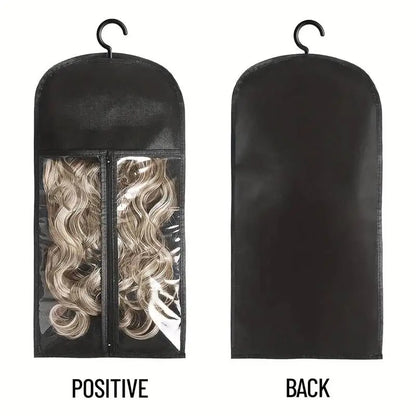 Saco do armazenamento com gancho para extensões do cabelo, suporte da peruca, perfeito para o curso, 1PC