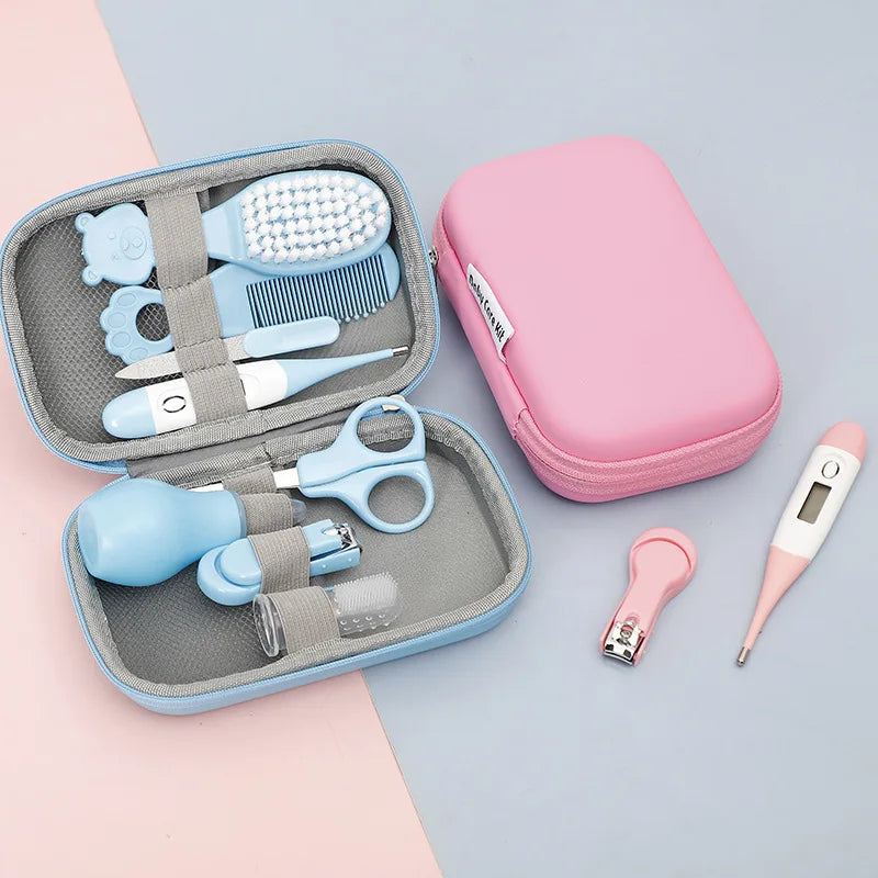 8pcs/Set Nail Clippers Baby Care Soft Comb Brush Care Combination Hair Comb Grooming Brush Set Nail Trimmer Tool Kit Healthcare