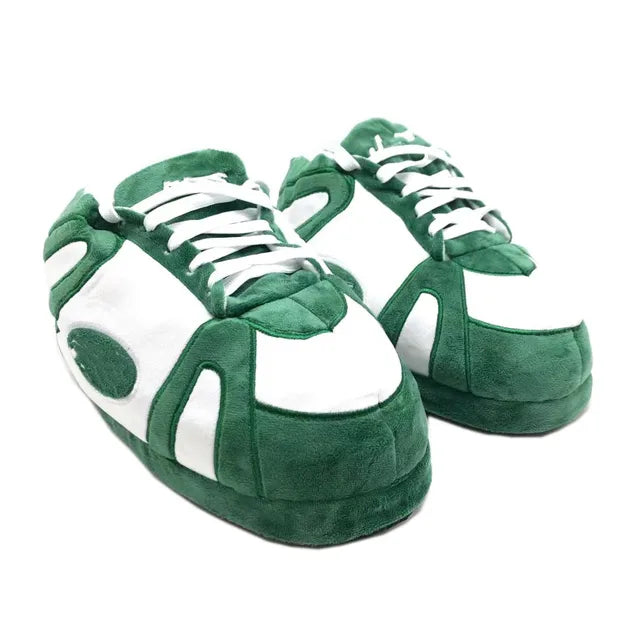 Unisex Warm Sneakers for Women Men Home Slippers House Floor Shoes Large Size Women Slippers One Size 35-44 Winter 