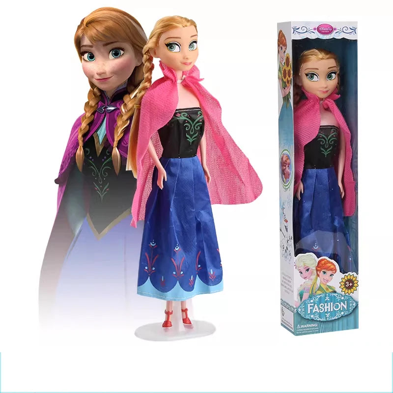 2026 New Arrival Frozen 2 Princess Dolls Set, 30cm Movable Joint Elsa Anna Action Figures, Best Gift for Girls Birthday