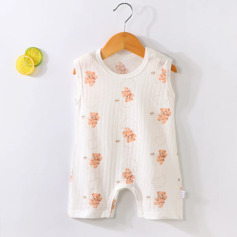 New 2025 Soft and Lightweight Cotton Baby Crawling Clothes for Boys Girls Aged 1-20 Months Children Romper Kids Homewear