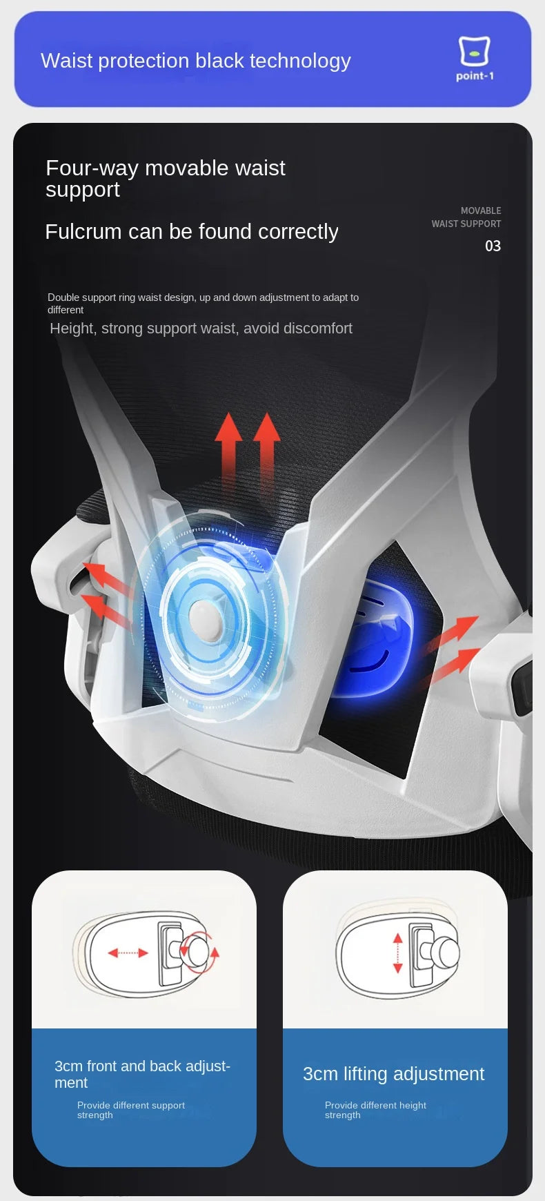 New Computer Chair Ergonomic Chair Reclining Home Office Chair Comfortable Sedentary Dormitory Game Chair Lifting Waist Support