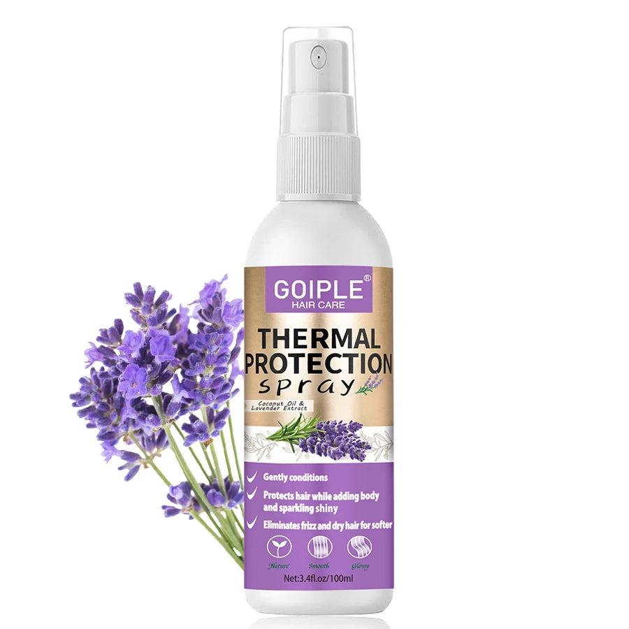 GOIPLE Hair Heat Protectant Spray, Protect from Flat Curling Iron, UV Heat Protector, Damaged Repair, Leave-in Conditioner