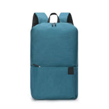Portable Large Capacity Small Backpack Solid Color Waterproof Travel Bag Multiple Pockets Unisex School Bags Travel