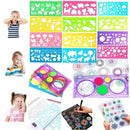 Animal Geometry Art Multifunctional Hollow Rulers Drafting Tools School Painting Supplies Office Kid Art Drawing Stationery Rule