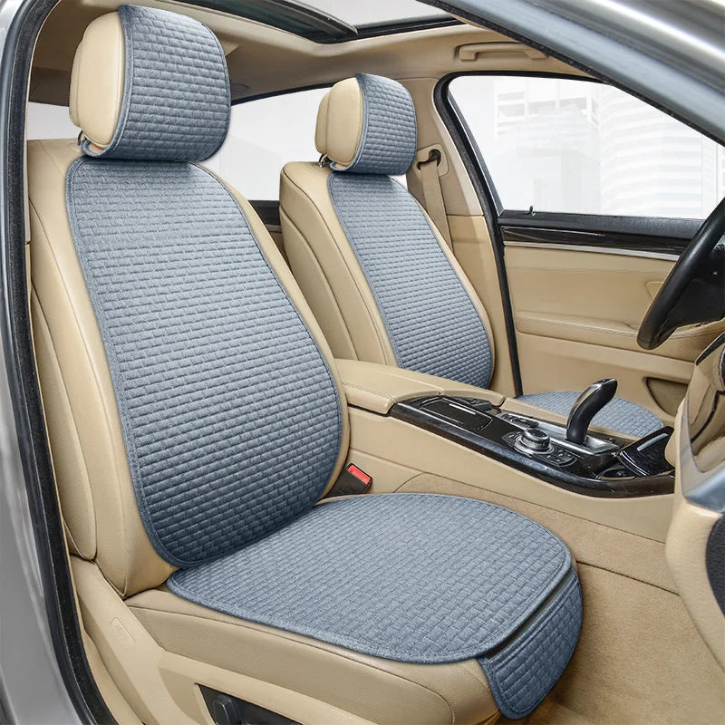 Universal Car Seat Cover Car Front Rear Seat Back Cushion Falx Car Seat Cushion Protector Auto Interior Pad Fit for Most Cars