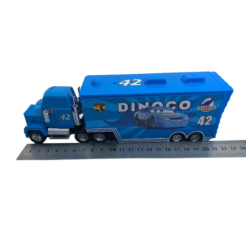 Disney Pixar Cars 2 3 Toys Lightning McQueen Truck Jackson Storm Uncle Mack 1:55 Diecast lorry trailer Model Child kids Gift