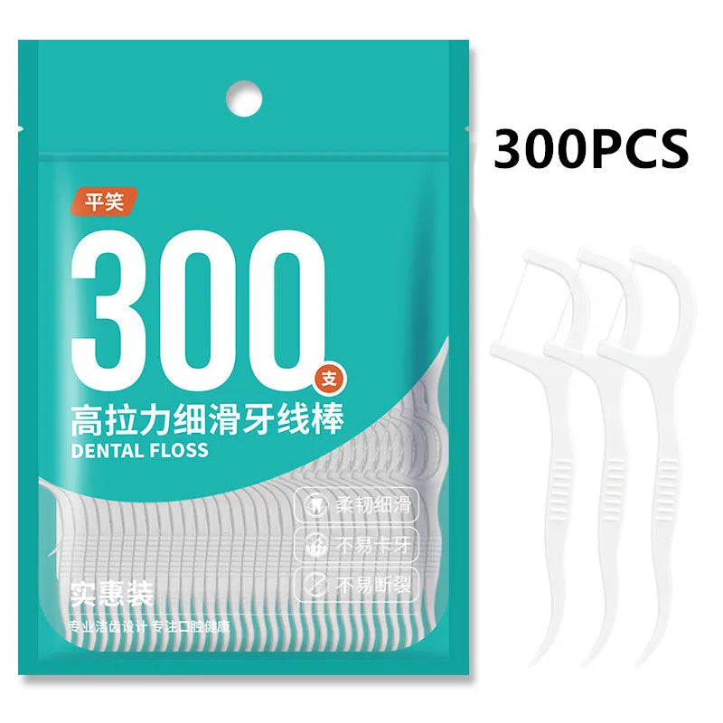 Bolsa de 1/2/5 Hilo Dental Desechable Palillos de Hilo Dental Limpieza Interdental Cepillo Interdental Palillos de Hilo Dental Cuidado Bucal