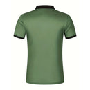 New Summer Men Casual Short Sleeve Lapel Business Polo Shirt 3D Digital Print Stripe Polo Shirt Sport Button Pullover Tops