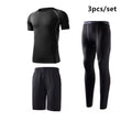 Traje deportivo para hombre, conjuntos para correr, compresión, gimnasio, fitness, ropa deportiva de secado rápido, mallas de baloncesto, ropa interior para correr al aire libre y entrenamiento.