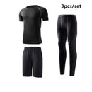 Traje deportivo para hombre, conjuntos para correr, compresión, gimnasio, fitness, ropa deportiva de secado rápido, mallas de baloncesto, ropa interior para correr al aire libre y entrenamiento.