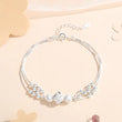925 Sterling Silver Pearl Bracelet for Women, French Bracelets, Blue Crystal, Wedding Party Jewelry, Luxury Designer, Fashion 