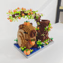 KNEW BUILT DIY Capybara Pen Holder Micro Mini Building Block Toy-Perfect for Students,Easy Assemble,Ideal Holiday Gift for Kids