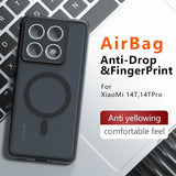 Case for Xiaomi 15T 14T Pro Poco F6 Pro New Matte Transparent Magnetic Wireless Charge Shockproof Funda For Magsafe Cover