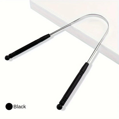 1PCS Stainless Steel Tongue Scraper Oral Tongue Cleaner Brush Tongue Toothbrush Oral Hygiene High Quality Tounge Scraper