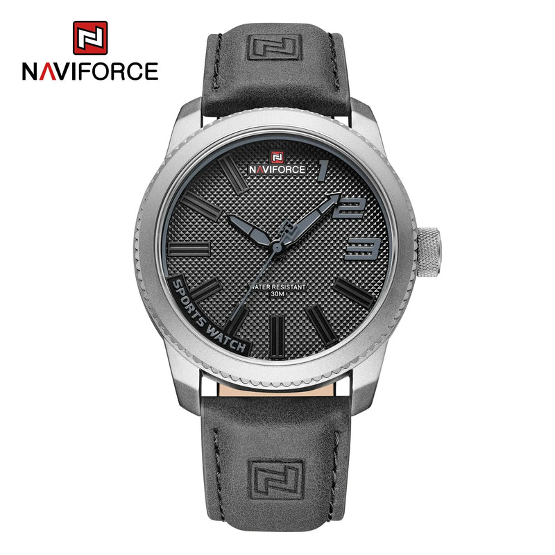 NAVIFORCE Popular Male Wristwatch Military Sports Shockproof Waterproof Leather Watch Men Fashion Casual Clock Relogio Masculino