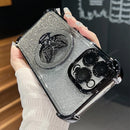 Xiaomi14t Shockproof Plating Butterfly Holder Case On For Xiaomi Mi 14t Pro Mi14t 14 T Mi14tpro Silicone Stand Cover 13t Mi13t