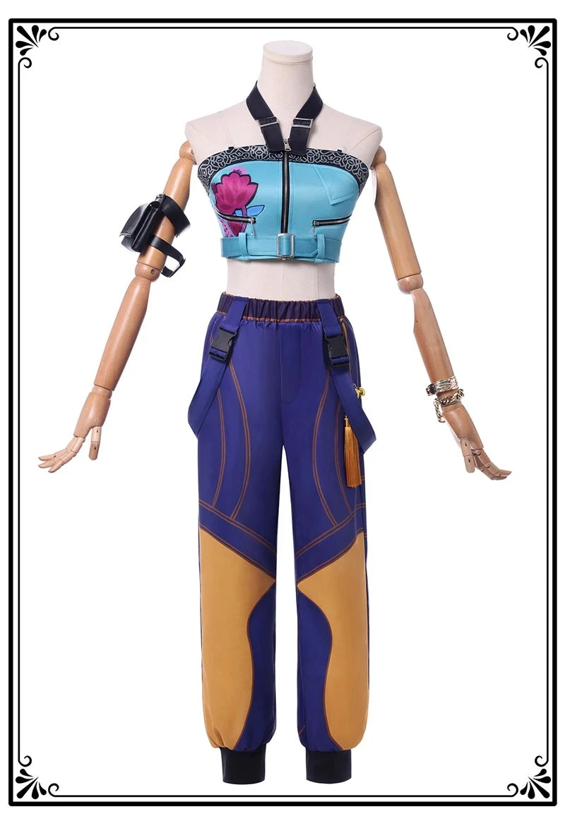 New Anime Kids Girl Roleplay Cosplay Costumes Zoey Full Costume Set for K-pop Halloween Carnival Party Suits Clothes Outfit