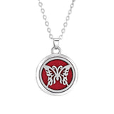 Tree of Life Aromatherapy Necklace Perfume Essential Oil Diffuser Alloy Stainless Steel  Locket Pendant Aroma Diffuser Necklace