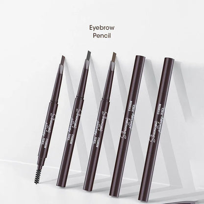 Waterproof Double-Headed Eyebrow Cosmetics Pencil 5 Colors Natural Long-Lasting Makeup Tattoo Paint for Eyebrows