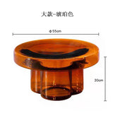Artistic Glass Coffee Tables, Creative Design End Tables for Living Room , Stylish Accent Tea Table with Various Sizes & Colors
