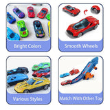 Random 3/6/10/12 Alloy Car Model Metal ABS Simulation Sports Racing Car Kids  Toy for Boys Diecasts Play with a big car Gift