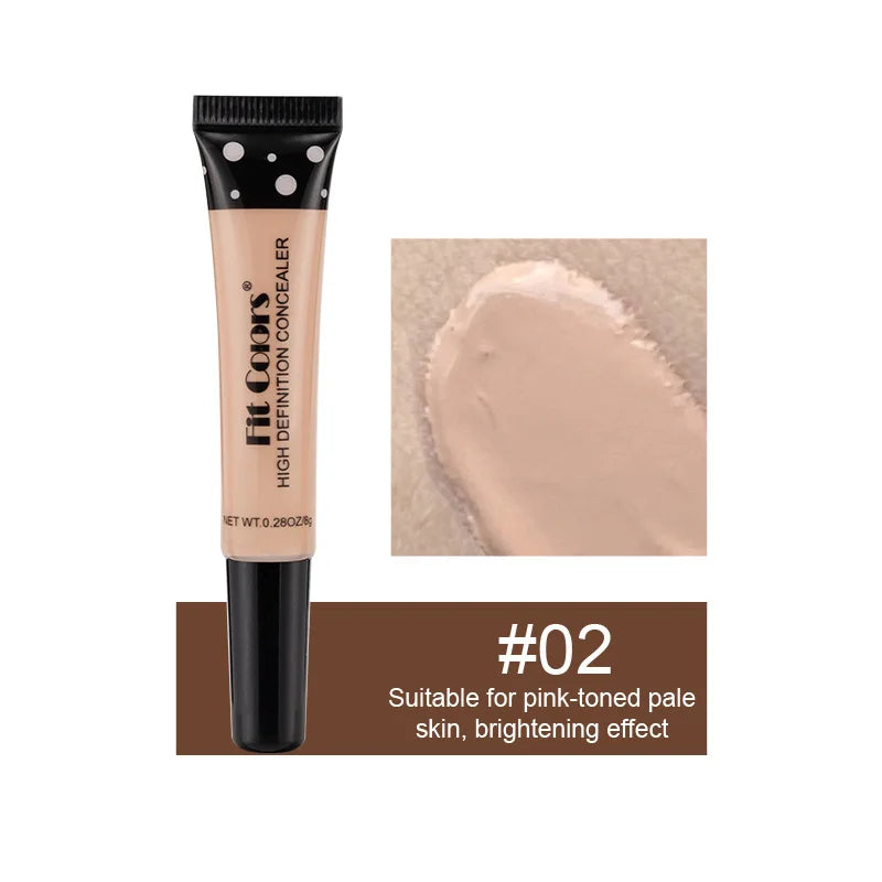 Base líquida hidratante, corretivo com corretivo flexível, ajuste cores, cubra círculos escuros e manchas de acne, 8 tamanhos