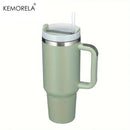 KEMORELA 30&40 oz Tumbler With Handle Lid Straw 887/1182ML Stainless Steel Water Bottle Vacuum Thermos Cup Travel Car Coffee Mug
