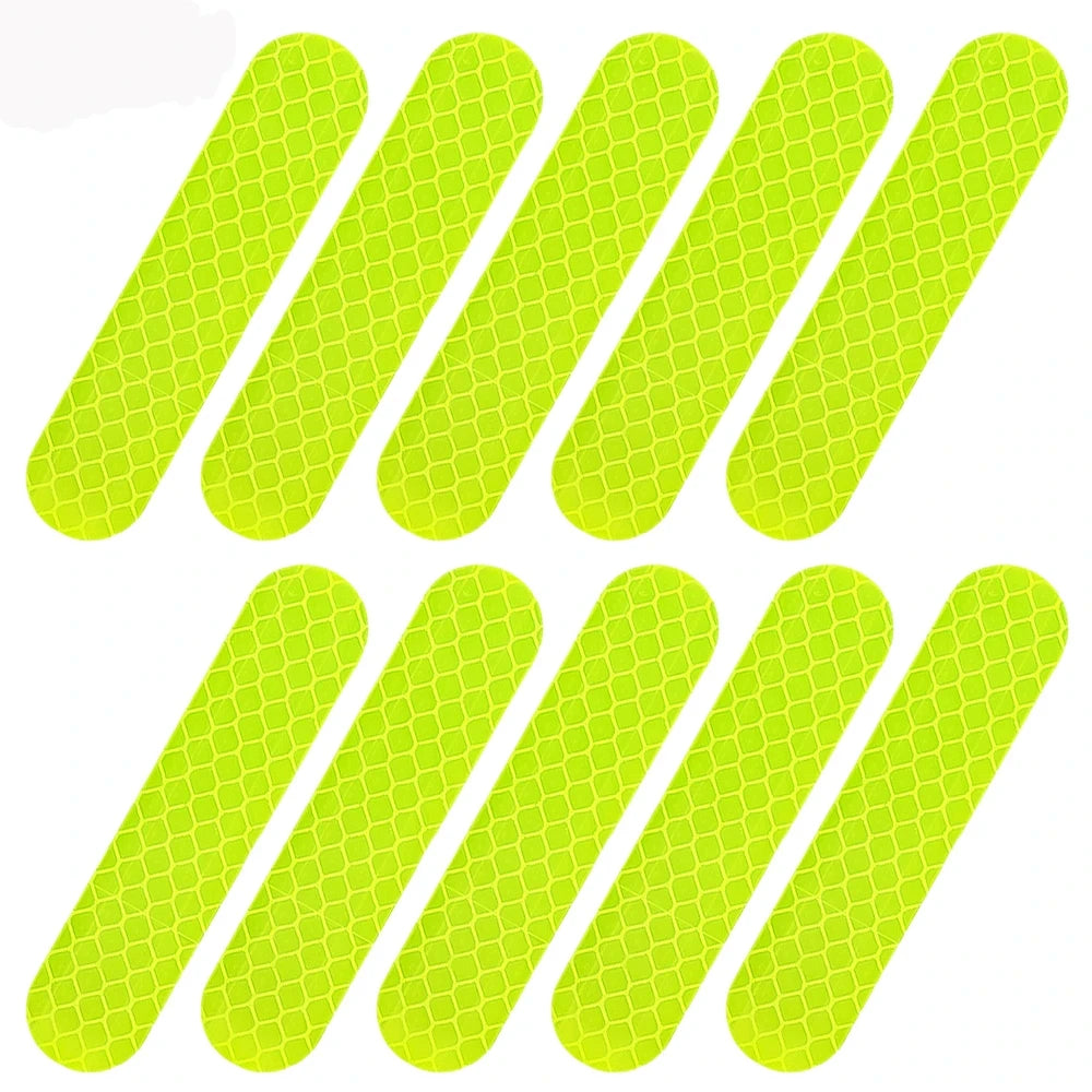 10-100Pcs Motorcycle Helmet Warning Reflective Stickers Night Safety Driving Decorative Strips Sticker Bicycle Moto Car Decals