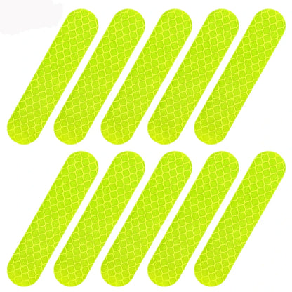 10-100Pcs Motorcycle Helmet Warning Reflective Stickers Night Safety Driving Decorative Strips Sticker Bicycle Moto Car Decals
