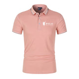 Men's premium summer polo shirt, quick drying, breathable, casual, business fashion, sports, short sleeved, men's clothing