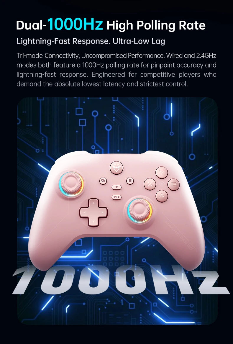 Machenike G3 V2 PC Gaming Controller Hall Effect Gamepad for Nintendo Switch iPhone Android Mobile Phone Windows PC Steam
