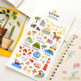 Suatelier City Stickers Korea Scrapbooking DIY Deco Sticker Junk Journal Supplies Planner Diary Photo Album Craft Material
