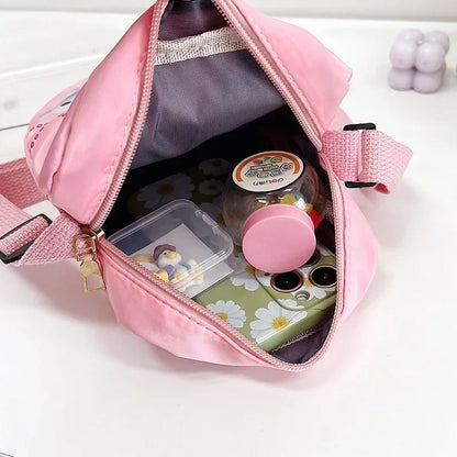 MINISO Disney 2024 New Princess Series Crossbody Bag "Frozen 2" Elsa Sophia Cartoon Shoulder Bag Girls Casual Fashion Handbag