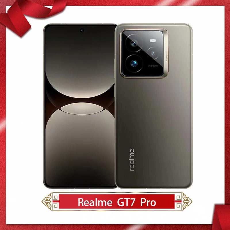 Realme GT7 Pro 5G desbloqueado, Snapdragon 8 Elite, pantalla Eco² de 6,78 pulgadas, 120 Hz, 50 MP, 6500 mAh, 120 W, carga rápida OTA, NFC.