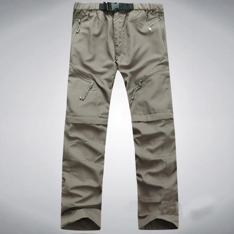 Hiking Pants Men Summer Quick Dry Outdoor Waterproof Breathable Trousers Tactical Travel Camping Trekking Remove Trousers Shorts