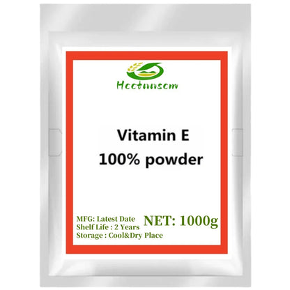 Suplementos de vitamina E en polvo y tocoferol. Suero regenerador antiarrugas. Blanqueador para acné localizado.