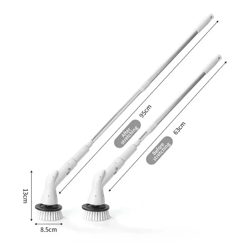 Xiaomi 2000mAh 6-in-1 Electric Cleaning BrushWireless Electric Rotary Clean Brush Shower Cleaning Brush Kitchen Bathroom Home