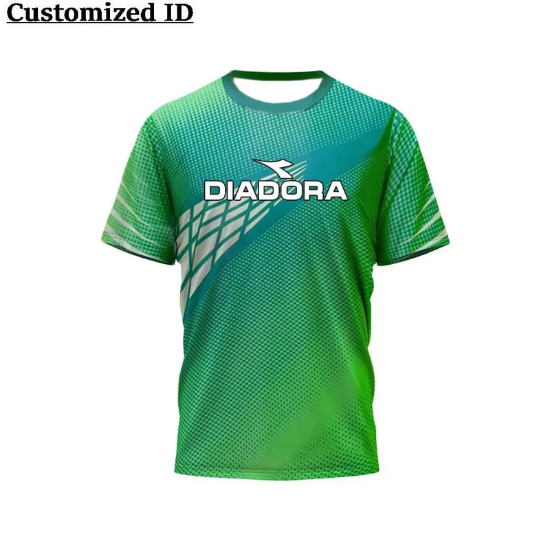 Hot Selling Fitness Short Sleeve DIADORA Badminton Sport Clothes T-shirt Comfortable Breathable Sweat Absorption Cycling Clothes