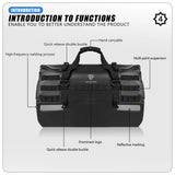 SOYAVISION 20L 50L 70L 80L 100L Motorcycle Waterproof Tail Bag Travel Outdoor Luggage Bag Motorcycle Seat Bag