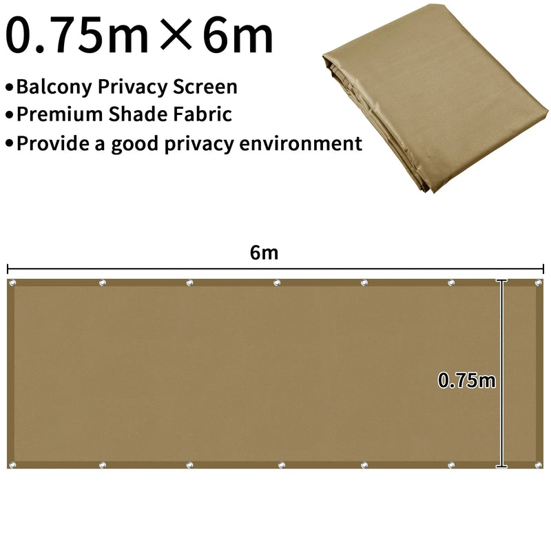 Waterproof Privacy Fence Screen Fence Covering Privacy with Grommets UV Protection Fencing Shade Cover for Outdoor Yard Backyard