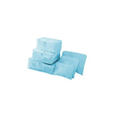 Bolsas de viaje para guardar ropa, organizador de equipaje portátil, funda para maleta, cubo de embalaje, para guardar zapatos, maleta (6 unidades) 