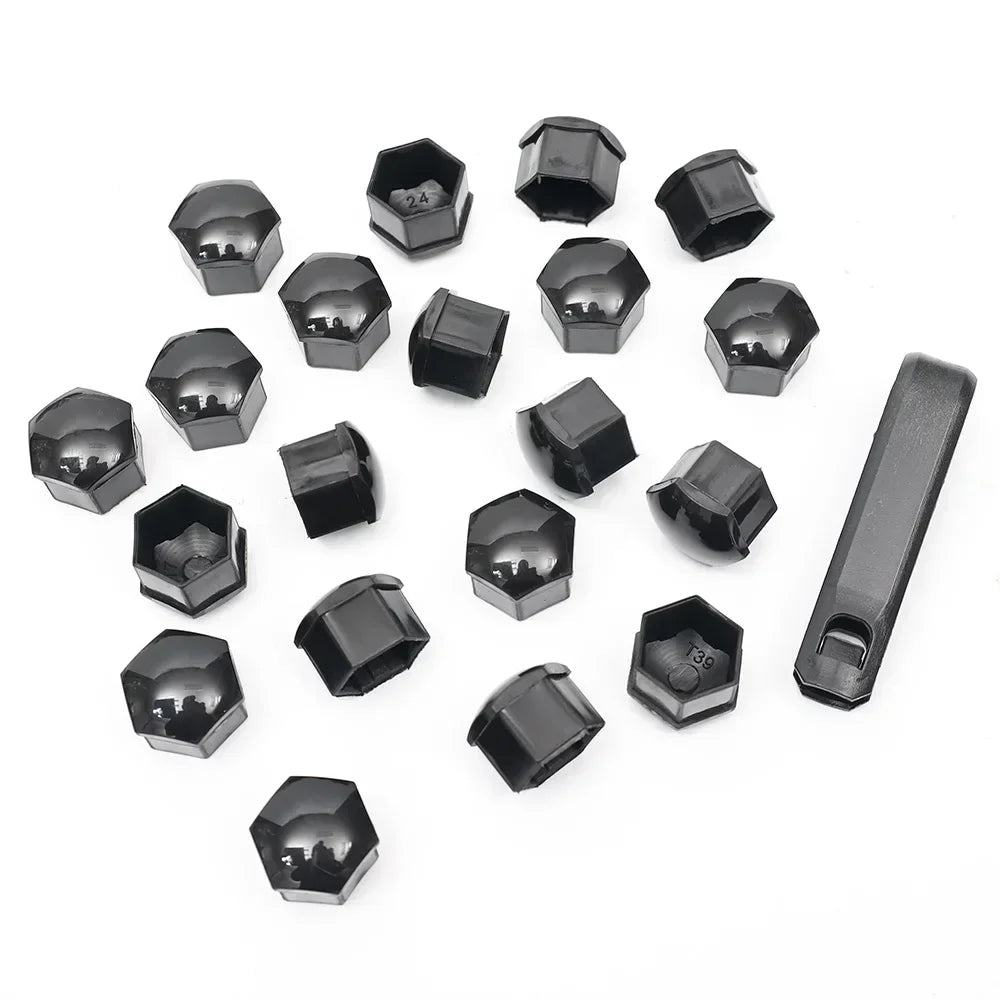 20pcs Car Wheel Tire Nut Caps Anti-Rust Protection Cover 17mm 19mm 21mm Car Hub Nut Decoration Cap Accessories