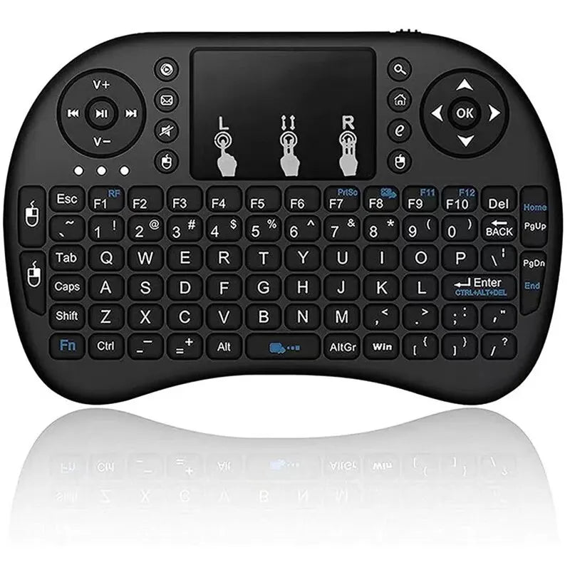 Teclado inalámbrico i8 de 2,4 GHz, miniteclado táctil en inglés y ruso, ratón aéreo, control remoto, portátil, TV Box, proyector.