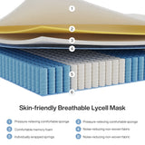 Tribesigns mattress 140x200 cm Height 25 cm Pocket spring Core mattress Medium Hardness H3 7-Zone Orthopedic mattress