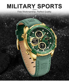 New NAVIFORCE Watches for Men Leather Men's Military Sport Waterproof Watch Quartz Wristwatch Chronograph Male Clock