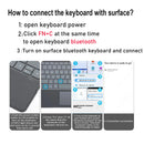 Trackpad Keyboard for Microsoft Surface Pro 3 4 5 6 7 8 9 X Backlit Russian Spanish Arabic Portuguese French Hebrew Keyboard