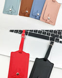 New Airplane Buckle Anti Lost Luggage Tags Thickened Flip Cover Luggage Tag Boarding Pass Suitcase Label Name ID Address Lable
